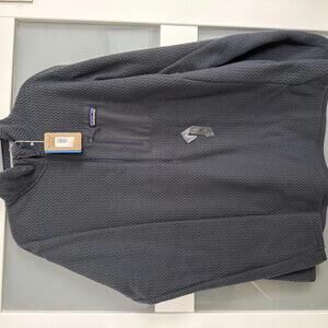 Patagonia Men's Grey Fleece Jacket with Zip Pocket